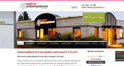 Desktop Screenshot of marvosysteemplafonds.nl