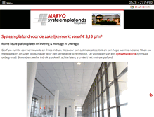 Tablet Screenshot of marvosysteemplafonds.nl